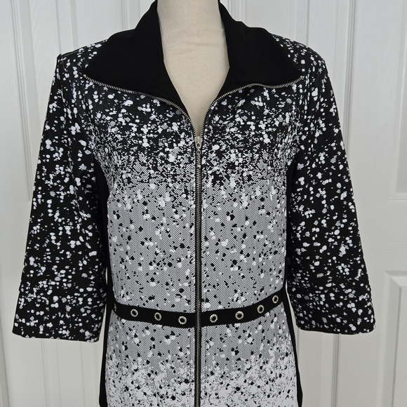 Joseph Ribkoff Black Eyelet Accent Jacket - Picture 14 of 14